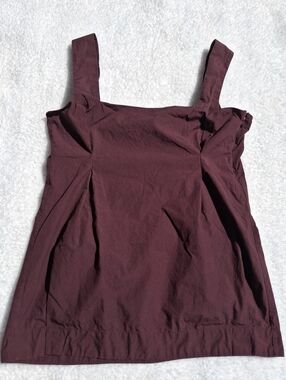 Marni Burgundy Square Neck Sleeveless Top - Size 40 - Flawed, See Description